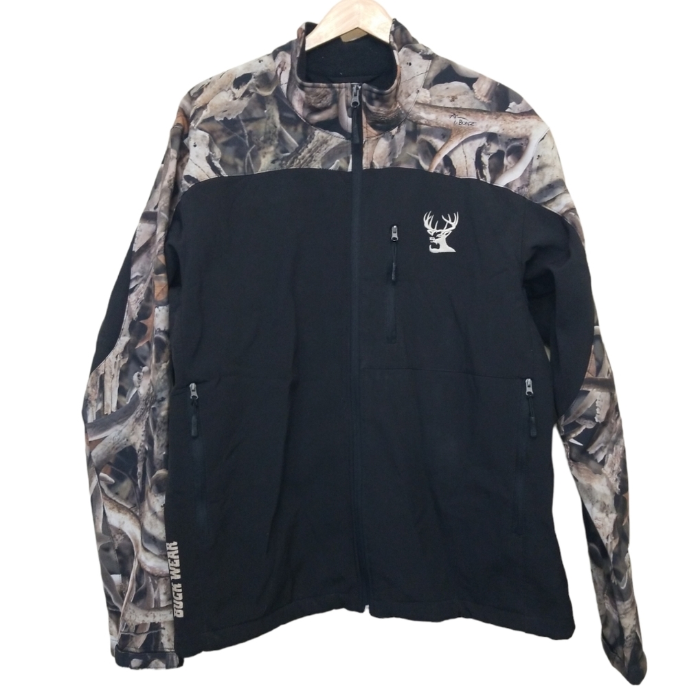 Buck Wear Black & Camo Jacket Large